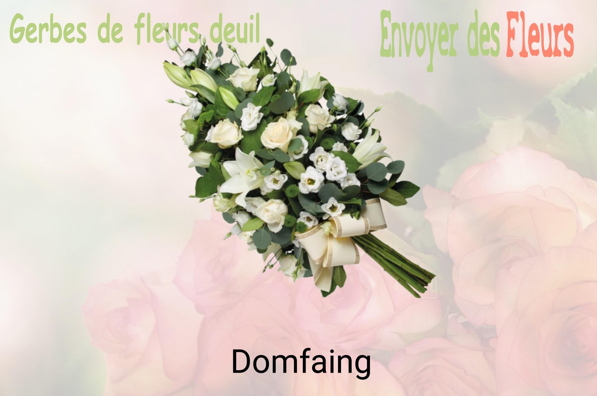 Gerbe de fleurs de deuil livrée à Domfaing